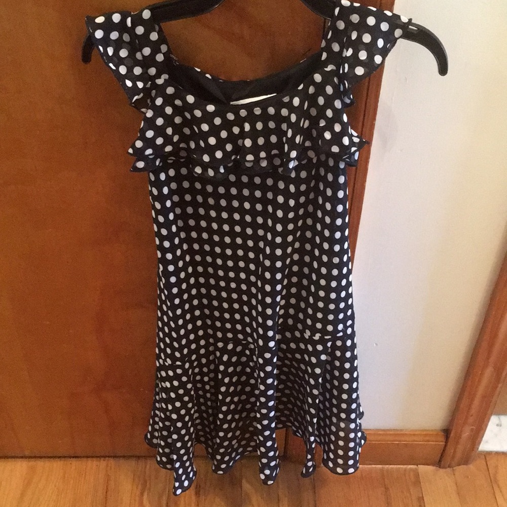 Girls BCX Girl polka dot dress.